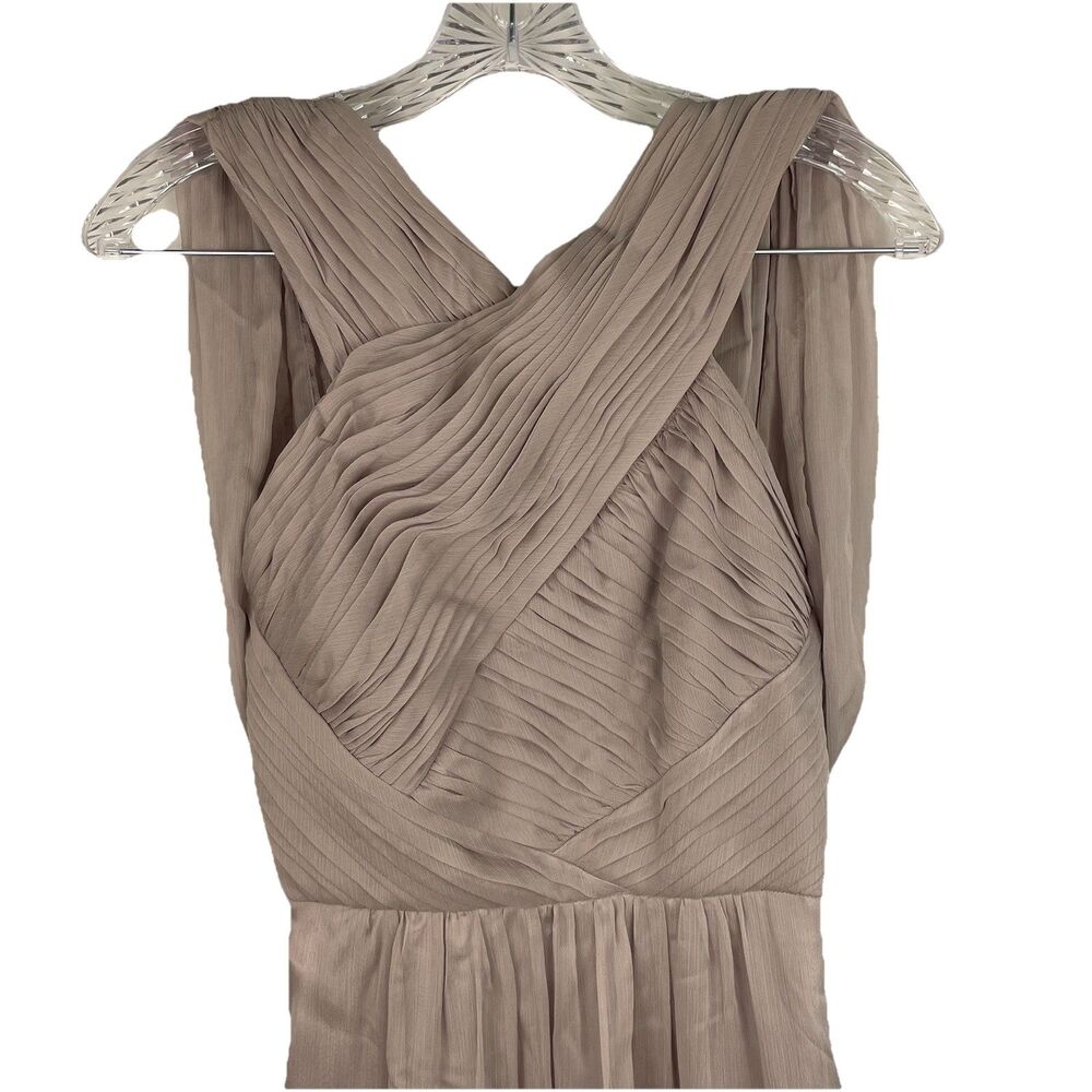 asos Maxi Gown Chiffon Formal Blush Dress-4